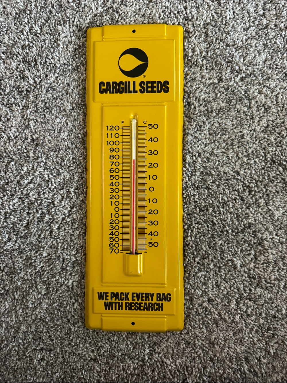 Vintage Cargill Seeds thermometer